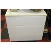 Image 1 : WHITE 3 DRAWER DRESSER