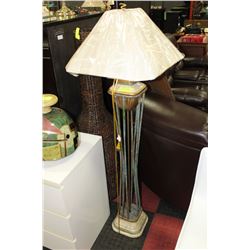 GREEN MARBLE STYLED FLOOR LAMP