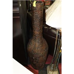 LARGE WICKER VASE