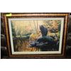 Image 1 : BLACK BEAR PRINT ON CANVAS
