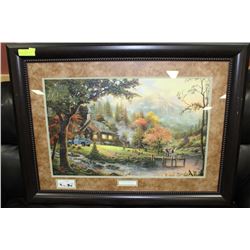 "PEACEFUL MOMENTS" PRINT BY THOMAS KINKADE