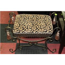 METAL AND FABRIC STOOL