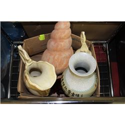 BOX OF 3 VASES