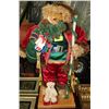 Image 1 : LARGE CHRISTMAS 3' TEDDY BEAR FIGURE