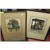Image 1 : SET OF TWO OLD ENGLISH PICTURES FRAMED & MATTED