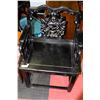 Image 1 : CARVED EBONY CHAIR