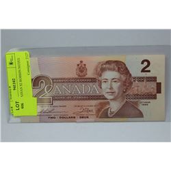 1986 CANADIAN $2 ROBBIN NOTES