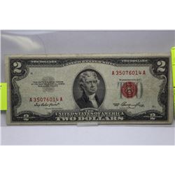 US 1953 $2 NOTE