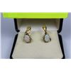 Image 1 : ESTATE VINTAGE OPAL EARRINGS