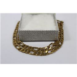 14K GOLD PLATED 24" MENS CHAIN STAMPED 14K