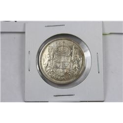 CANADIAN 1958 SILVER 50 CENT