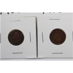 USA 2 "INDIAN HEAD" 1 CENTS 1900 & 1906