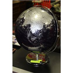 BLUE & CHROME 22" GLOBE