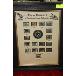 DUCKS UNLIMITED CLOISONNE STAMP COLLECTION