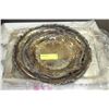 Image 1 : ESTATE 3 SILVER PLATED SERVING TRAYS