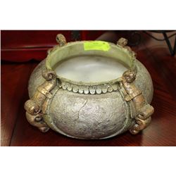 SILVER LEAF/GOLD LEAF FINISH CENTERPIECE