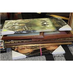 STACK OF 6 ASSORTED ESTATE PICTURES