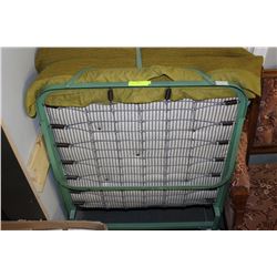 FOLDING COT ON WHEELS