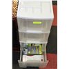 Image 1 : 3 TIER PLASTIC STORAGE