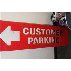 CUSTOMER PARKING SIGN
