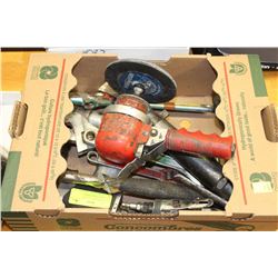 LOT OF ASSORTED TOOLS INCLUDING HAND TOOLS,