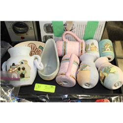 FLAT OF 22K AND 24K GOLD MEXICAN POTTERY