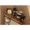 Image 1 : BOX OF COLLECTIBLES INCLUDING HORSE CLOCK,