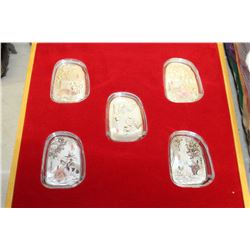 YEAR OF THE RABBIT 5 COIN COLLECTOR SET