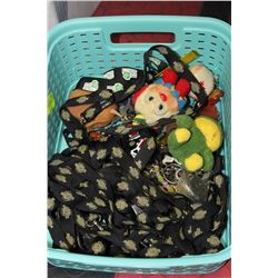 TOTE OF KEYCHAINS & LANYARDS