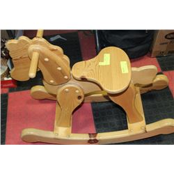 WOODEN ROCKING HORSE