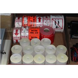 FLAT OF CUSTOM TAPES & RECIEPT PAPER