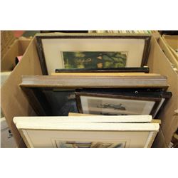 ESTATE BOX OF ASSORTED PICTURES