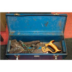 BOX OF ANTIQUE TOOLS