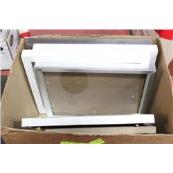 BOX OF 9 ASSORTED PICTURE FRAMES