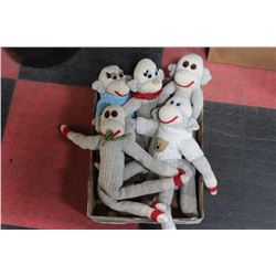 BOX OF SOCK MONKEYS