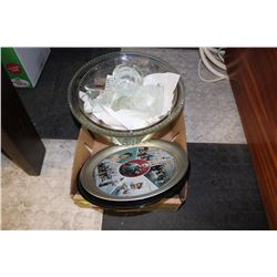 FLAT OF GLASSWARE INCLUDING PUNCHBOWLS, GLASSES &