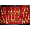 Image 1 : SET OF GOLD FINISH COLLECTIBLE SPOONS