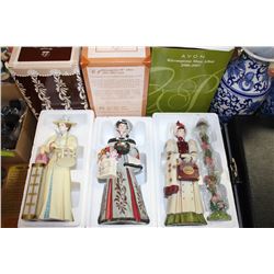 MRS ALBEE AVON PORCELAIN FIGURINES X3