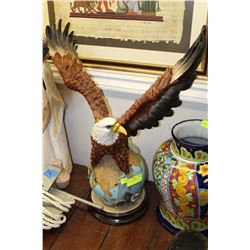 EAGLE ON GLOBE ORNAMENT