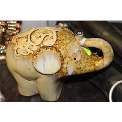 LARGE POTTERY ELEPHANT