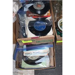 FLAT OF 45 RECORDS X2