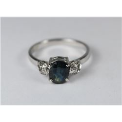 NATURAL SAPPHIRE .925 SILVER RING