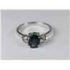 Image 1 : NATURAL SAPPHIRE .925 SILVER RING