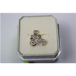 STERLING SILVER BICYCLE PENDANT