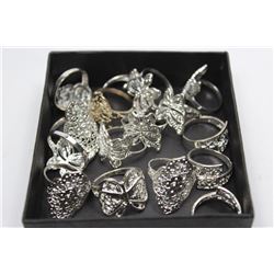 16 STERLING SILVER RINGS