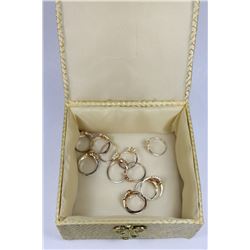 STERLING SILVER W/ GOLD TONE RINGS