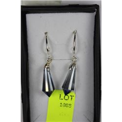 HANDCRAFTED SWAROVSKI 20MM EARRINGS  925 SILVER