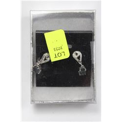 NATURAL BLUE SAPPHIRE .925 SILVER EARRINGS