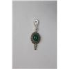 Image 1 : STERLING SILVER MALCITE PENDANT