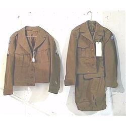 2 world war II jackets and one pair of pants